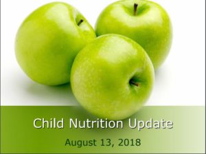 Child Nutrition Services Update School Board Presentation pic