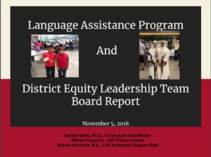 School Board Presentation District Equity