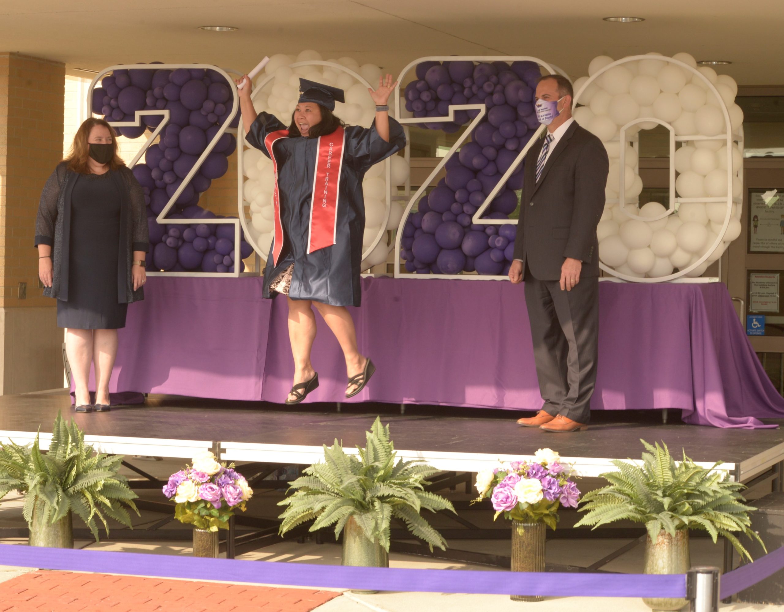 Wayne Township Adult Education Holds Drive-Through Ceremony for 2020 Graduates