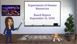 MSD of Wayne Township School Board Presentation from Department of Human Resources graphic